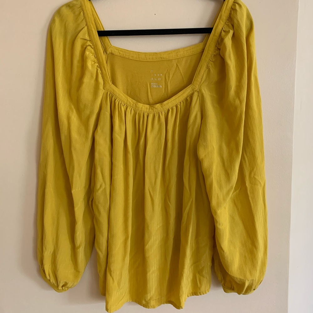Yellow blouse
